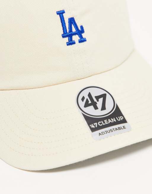 47 Brand MLB LA Dodgers baseball cap in off white