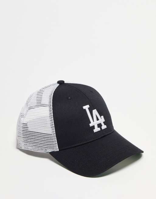 Dodgers black and store white hat