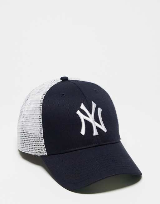 47 MVP MLB NY Yankees unisex baseball trucker hat in navy and off white