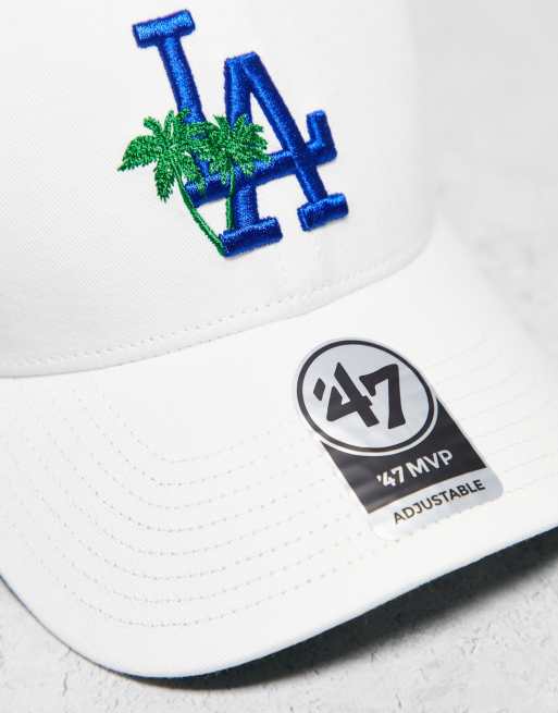  '47 Brand Los Angeles LA Dodgers MVP Hat Cap White/Royal :  Sports & Outdoors