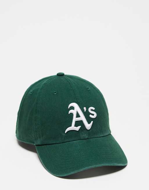 47 Unisex – Clean Up MLB Oakland Athletics – Zielona baseballowa czapka z daszkiem
