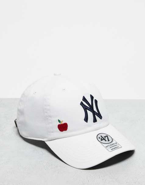 47 Brand - Casquette épurée avec broderie contrastante et logo NY Yankees - Blanc - view 1