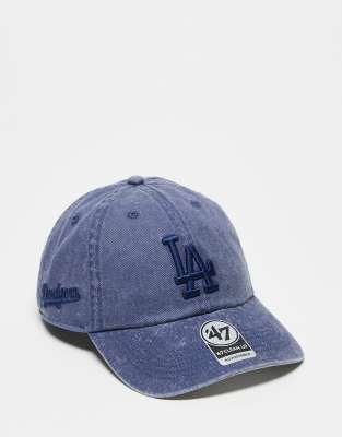 47 Brand - LA Dodgers - Casquette épurée - Bleu denim