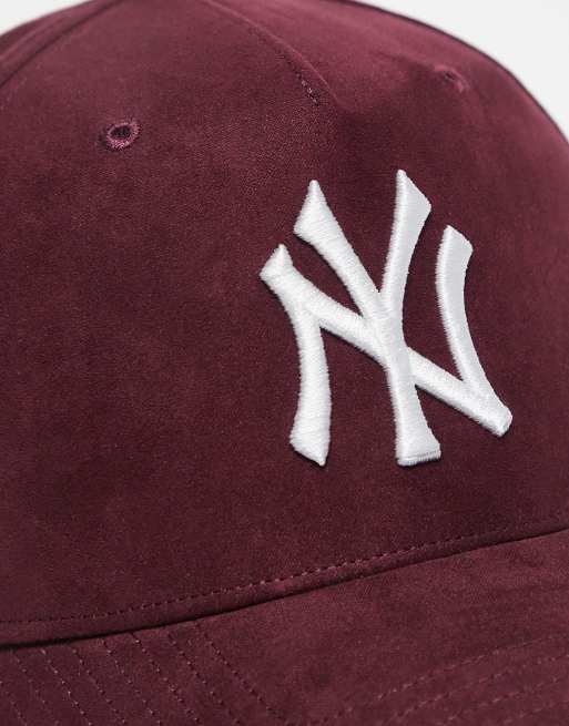 47 Brand - Mvp - Casquette en daim à logo NY Yankees - Bordeaux, 2 de 3