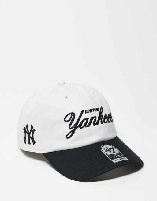 47 Brand - NY Yankees - Clean Up - Casquette avec inscription et visière contrastante - Noir multicolore