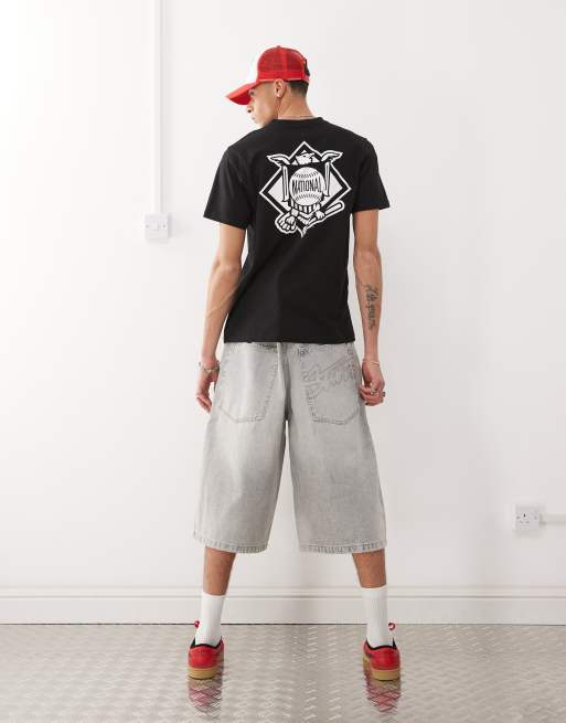 47 Brand - T-shirt avec imprimé LA Dodgers à l'avant et au dos - Noir, 2 de 4