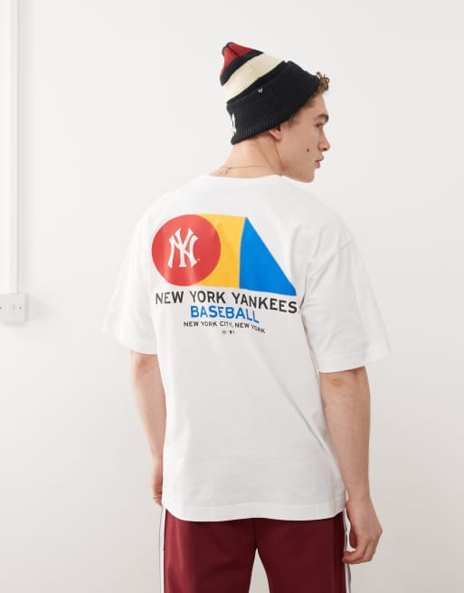 47 Brand - T-shirt avec imprimé NY Yankees au dos - Blanc, 2 de 4