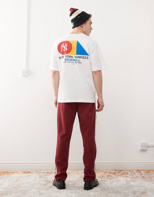 47 Brand - T-shirt avec imprimé NY Yankees au dos - Blanc, 4 de 4