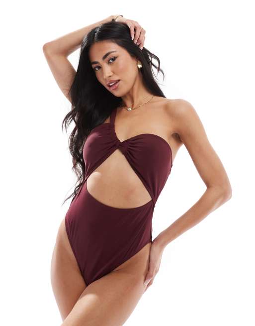 AGNEL ■ Double Bow Monokini Kona Sol Women's Macrame Medium Coverage One Piece Swimsuit