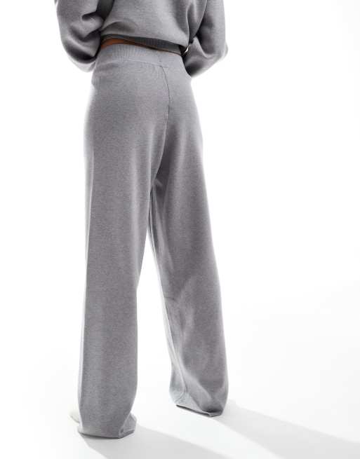 4th & Reckless Avery jacquard knit sweatpants in gray | ASOS