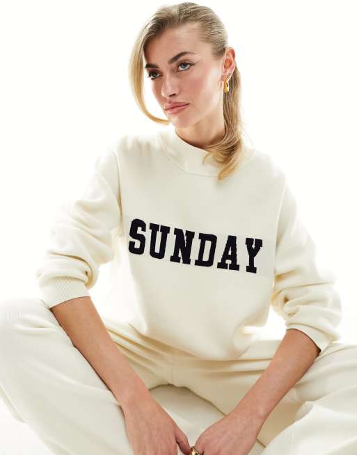 4th & Reckless – Avery – Lounge-Strickpullover in Creme
