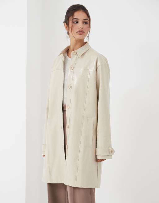 4th & Reckless - Cappotto dritto color crema
