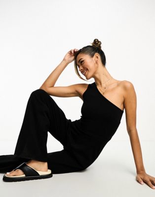 4th & Reckless carlie jumpsuit in black - ASOS Price Checker