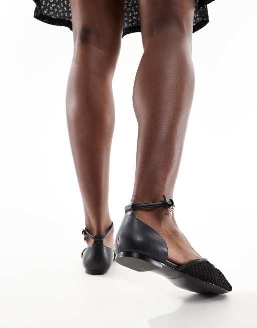 4th & Reckless - Chessie - Ballerines plates avec bride en tulle - Noir, 4 de 4