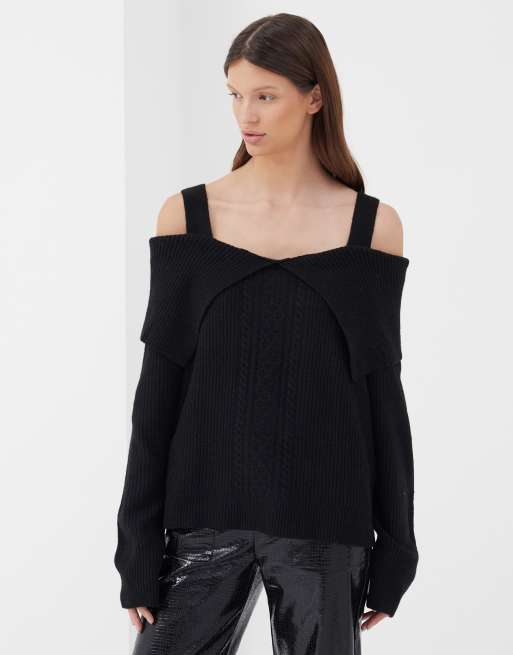 Cold shoulder jumper zara hot sale