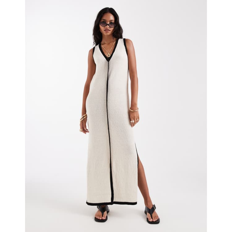 3 4 length midi dress Light Gray Linen Midi Dress – Handmade Bateau Neck with Deep Back Cut 1462 Gray / XL