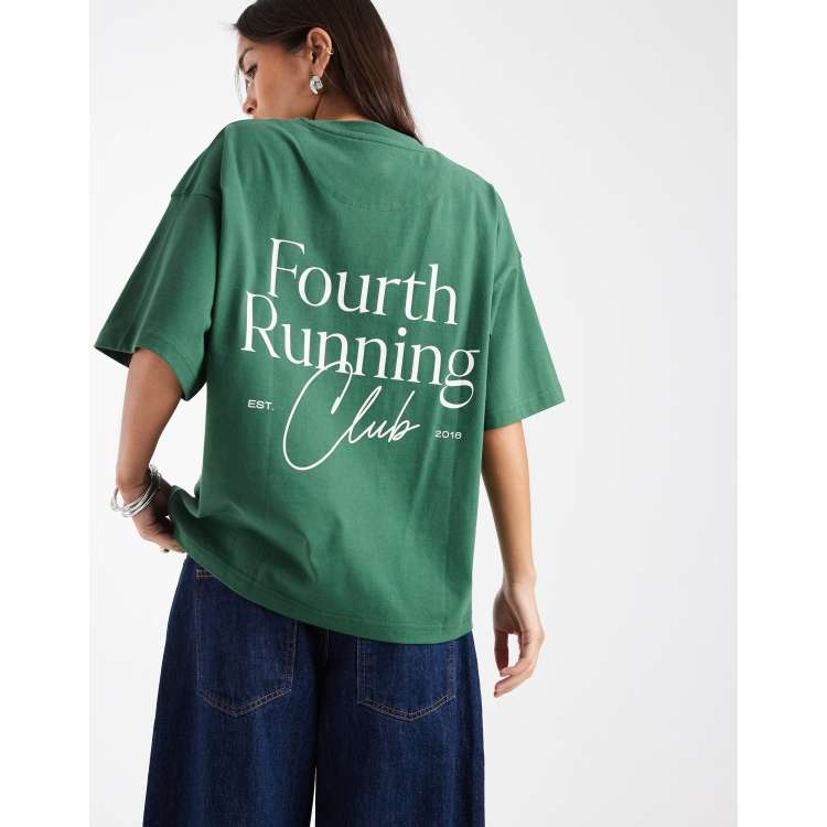 4th & Reckless cotton rich Running Club back graphic