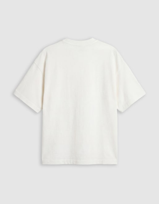 4th & Reckless cotton rich summer sun graphic oversized t-shirt in off white, 6 of 7