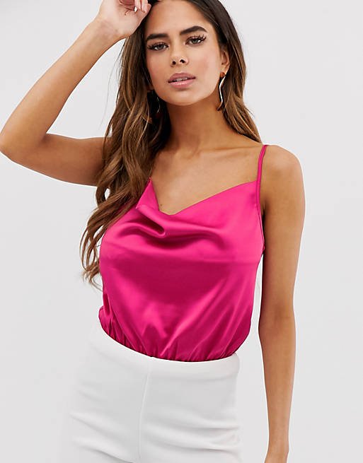 4th + Reckless cowl front body in fuchsia | ASOS