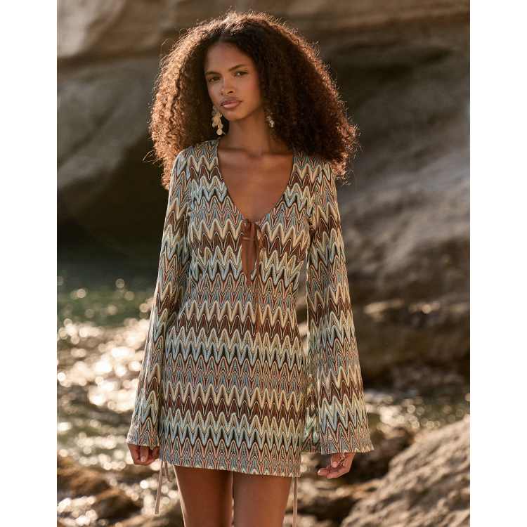 boho beach mini dress Boho Sleeve Mini Dress main image 0