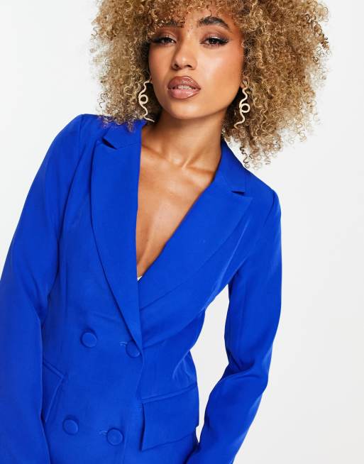 Cobalt blue blazer on sale ladies