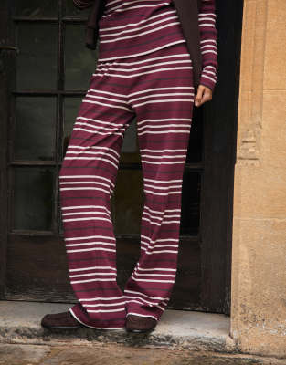 4th & Reckless Elasticized Waist Wide Leg Pants In Multi