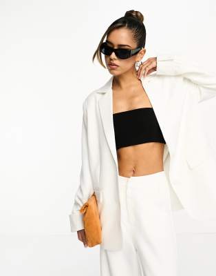 4th & Reckless Elodie blazer in off white (part of a set)