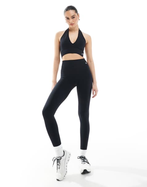 4th & Reckless - Ensemble brassière de sport dos nu sans coutures et legging - Noir - view 1