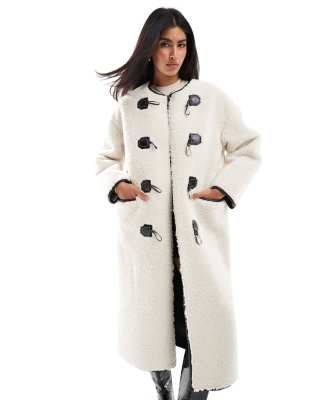 Loose fur coat【Ivory】ORGUE オルグ NWT ZARA IVORY FW22 ECRU OFF WHITE MINK LONG FAUX FUR COAT