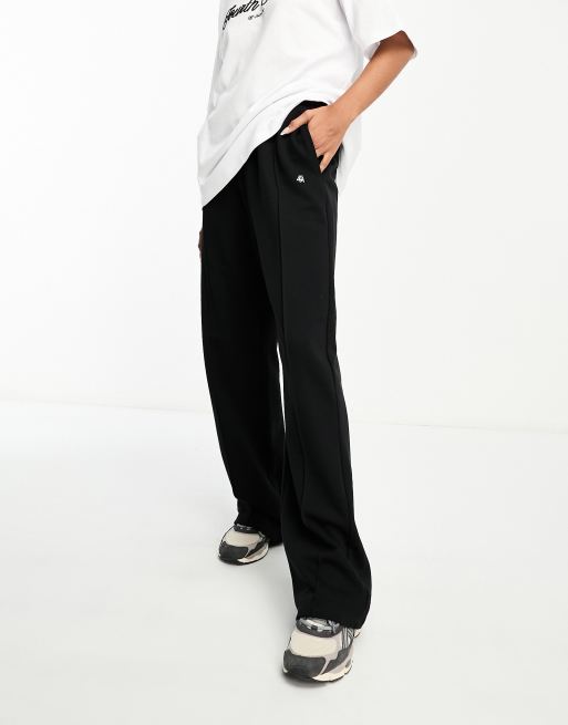 4th & Reckless Fergie wide leg lounge trackies in black