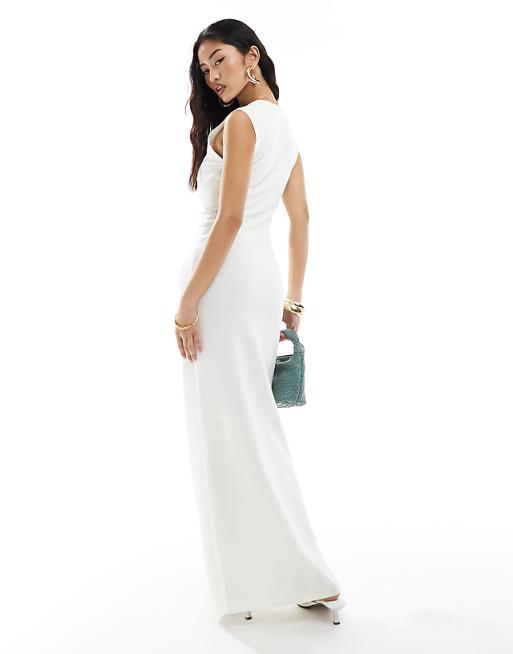4th & Reckless fine knit twist bust detail maxi dress with 4th & Reckless fine knit twist bust detail maxi dress with