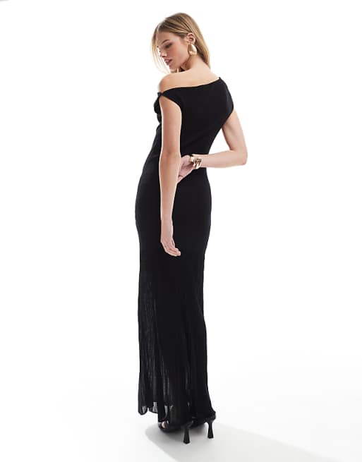 4th & Reckless fine ribbed knit off shoulder sheer skirt 4th & Reckless fine ribbed knit off shoulder sheer skirt