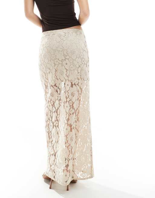 スカート Murral Floating flower lace skirt Ivory Floating flower lace skirt (Ivory)