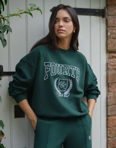 4th & Reckless – Forest – Grön sweatshirt - view 1