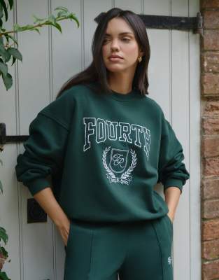 4th & Reckless 4th & Reckless Forest sweatshirt in green