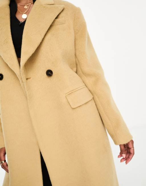 Maxi camel cheap wool coat