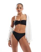 4th & Reckless bandeau tortoise shell buckle bikini top and