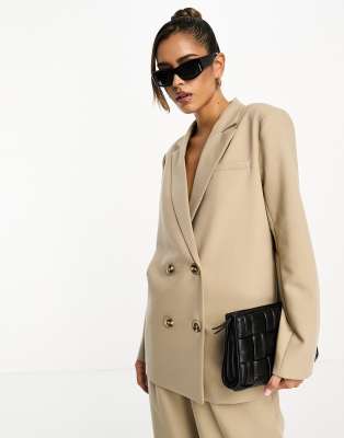 4th & Reckless - Joan - Zweireihiger Blazer in Beige, Kombiteil-Neutral