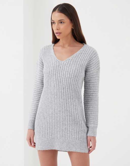 4th & Reckless knitted dress in gray | ASOS