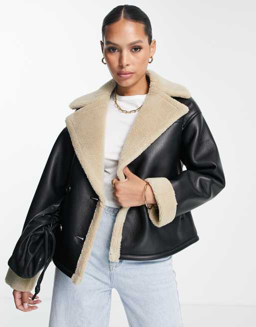 Zara jacket with outlet contrast cuffs