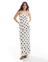 ASOS DESIGN wide leg pants in gingham - part of a set
