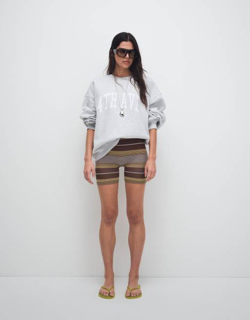 4th & Reckless logo front sweatshirt in gray, 3 of 8
