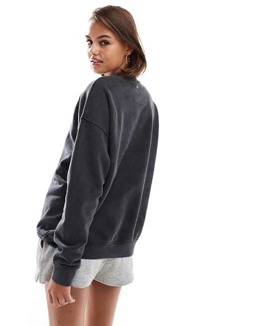 4th & Reckless London Soho embroidered sweatshirt in acid 4th & Reckless London Soho embroidered sweatshirt in acid