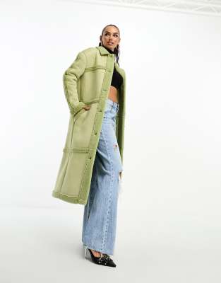 Borg hotsell coat longline