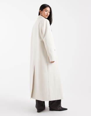 4th & Reckless Longline Structured Formal Coat In White
