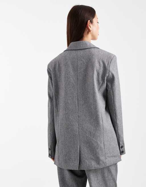 4th & Reckless - Mansy - Blazer oversize grigio con tasche in coordinato, 2 di 4