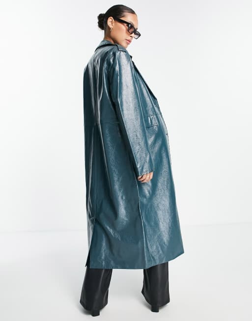 Manteau bleu petrole hot sale