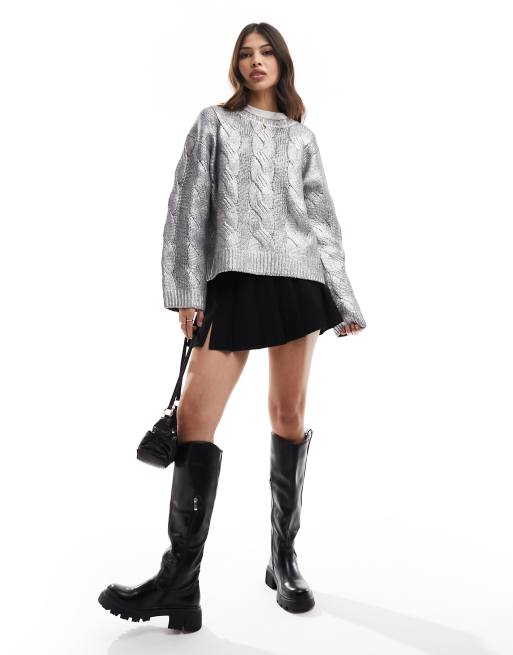★2022FW新作★LMC★CREST KNIT SWEATER C STAR GRADIENT MOHAIR KNIT SWEATER [GREY] | Parallel
