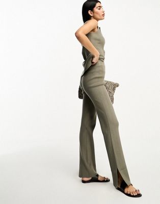 4th & Reckless mirel legging co-ord in olive green