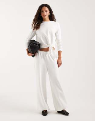 4th & Reckless Modal Balloon Leg Pants In White